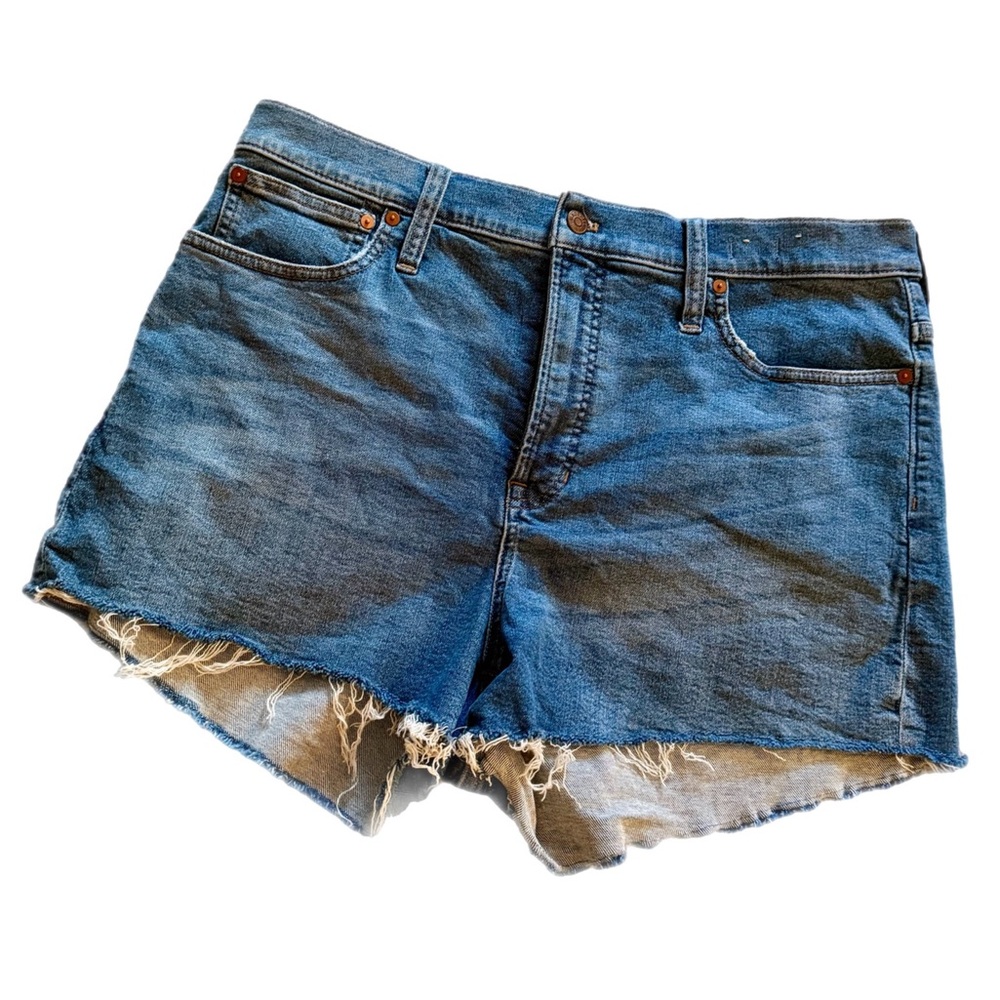 MADEWELL THE PERFECT JEAN FRAYED SHORTS